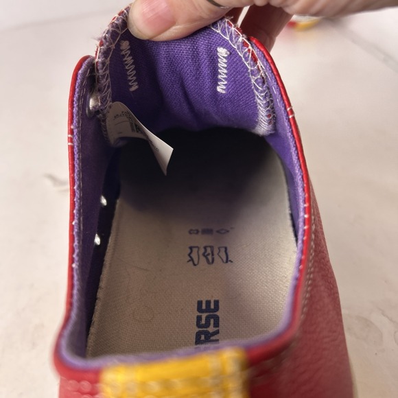 Chuck Taylor Red Leather Converse Sneakers Sz 10.5 - Picture 11 of 11